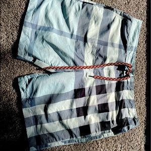 Burberry swim trunks lightly worn